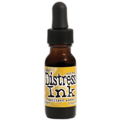 Distress ink Reinkers - Tim Holtz- couleur «Fossilized Amber»